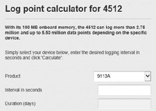 PR electronics Log point calculator 4512 