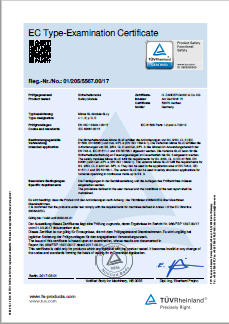 Zander Aachen TüV S2HC certifikaat